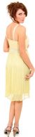 V-Neck Two Tone Beaded Knee Length Formal Party Dress back in Lime Green